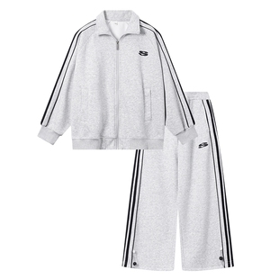 男童早春韩范学院风运动套装2026新款青少年儿童春装户外两件套潮