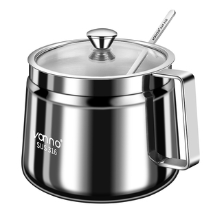 德国辣椒油专用罐316不锈钢厨房调料佐料食盐罐油泼辣子罐耐高温