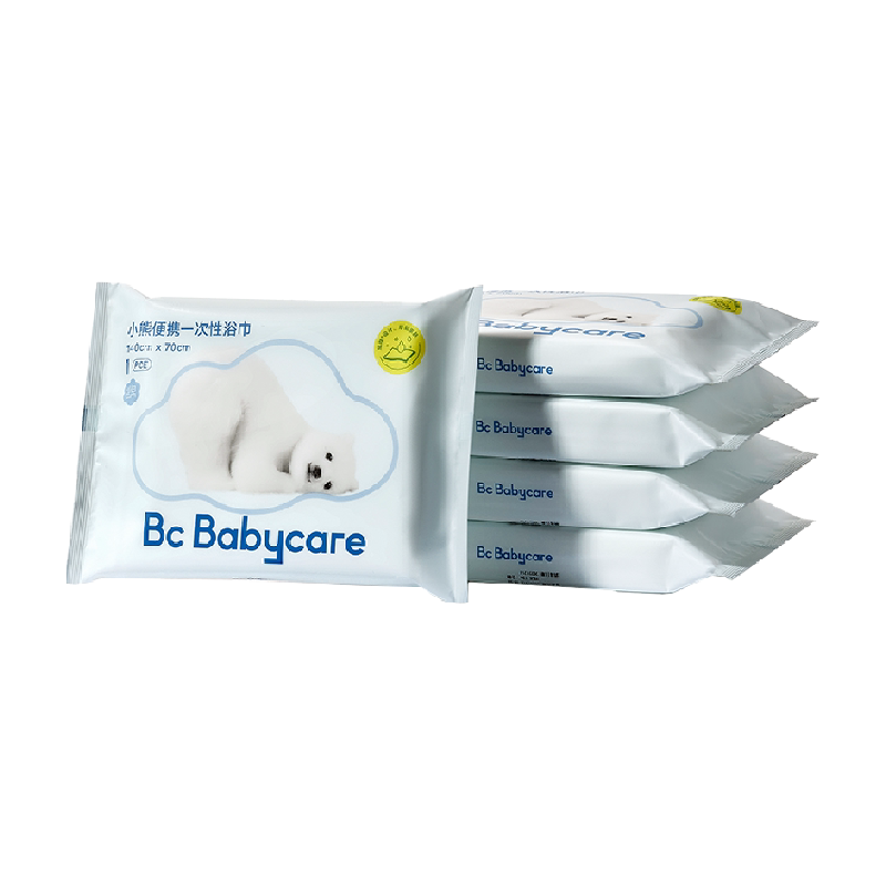 bcbabycare一次性小熊浴巾柔软