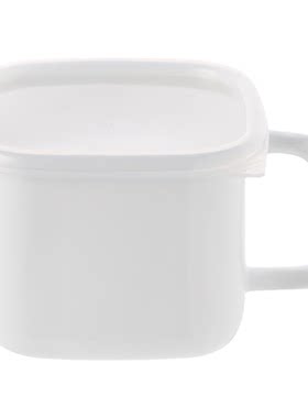 霜山搪瓷保鲜盒带盖味噌罐