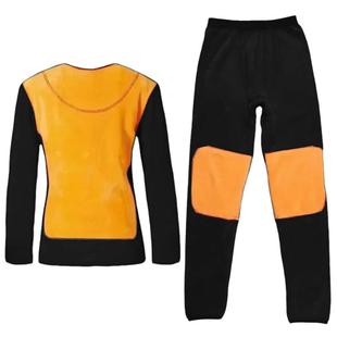 南极人黄金甲加绒加厚保暖内衣男女士护膝中老年秋衣秋裤套装冬季