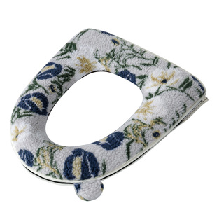 特大号可调节马桶垫羊羔绒秋冬保暖亲肤家用加大加厚通用拉链防水