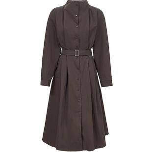 Vero Moda连衣裙女2026春季新款腰带风衣式简约通勤长裙3261SZ001