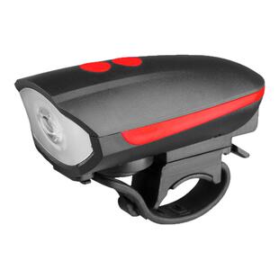 威帕客儿童自行车灯山地单车充电强光夜骑前灯超响铃铛夜间喇叭灯