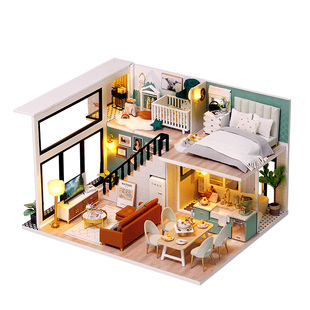 智趣屋diy小屋舒适生活手工制作3d拼装拼图模型高难度玩具小房子