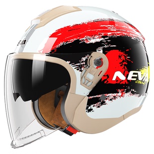 纽维高颜值电动车头盔男女3c认证冬季保暖双镜防雾摩托车安全盔