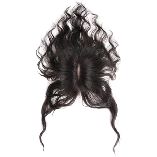 假发女片头顶补发真发自然蓬松高颅顶轻薄增发量遮白发卷发假发片