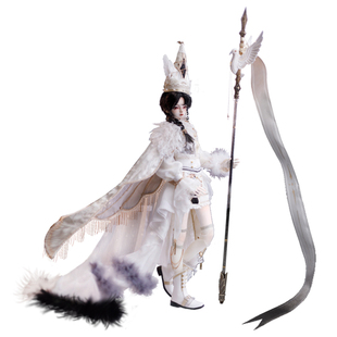 GEM贵族娃娃 神的祝祷师 4分BJD男娃白鸦沃尔 47cm全套SD玩偶潮玩