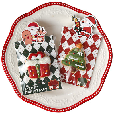 圣诞节卡头对折页眉底卡背卡