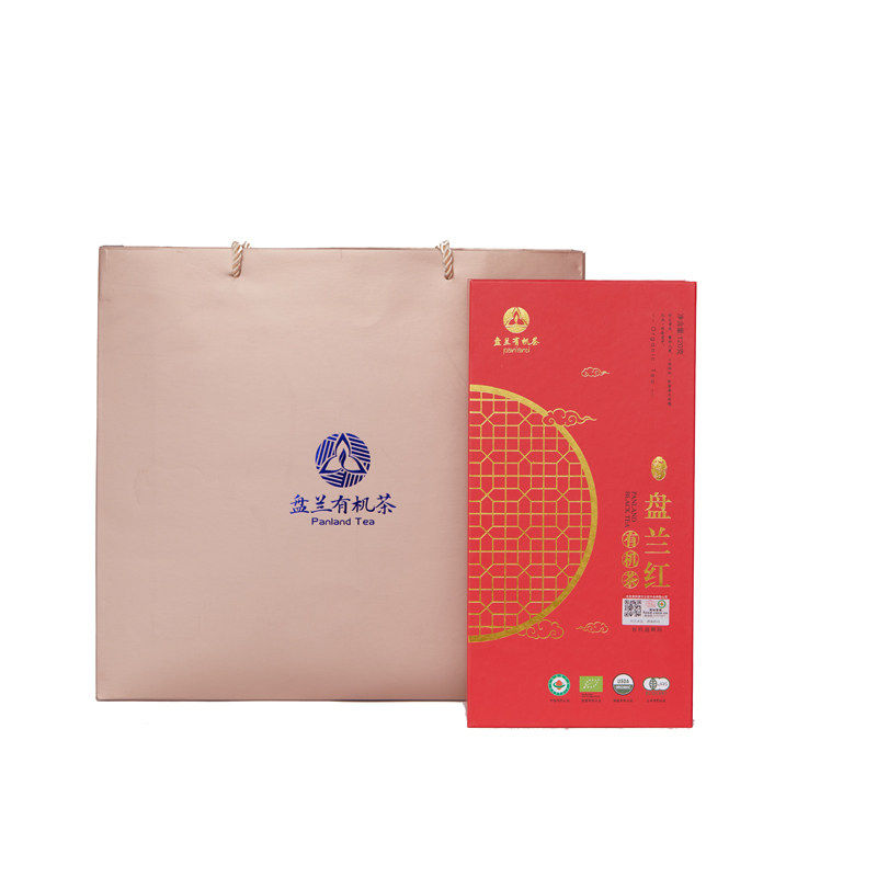 有机红茶心悦相知盘兰红福建高山有机蜜香红茶120g礼盒节日送礼