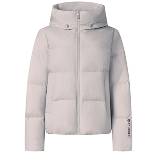 坦博尔秋冬季连帽短款羽绒服女士时尚百搭潮流小个子面包服厚外套