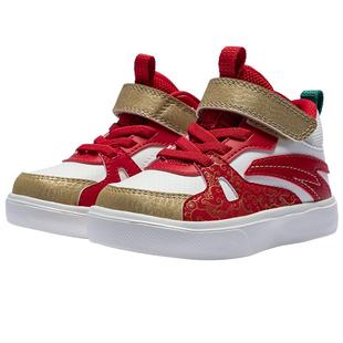 安踏学步鞋新年款儿童冬鞋男女宝宝幼儿园鞋高帮红色童鞋运动鞋