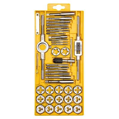 得力公制套装绞手丝锥板牙