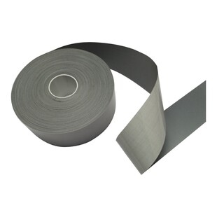 高亮TC反光布贴衣服用 灰色安全警示胶带缝纫书包自粘5CM反光贴条