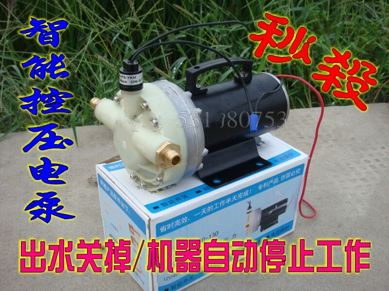 12V/24V/48V超高压迷你洗车泵/直流大功率洗车器水泵控压隔膜泵