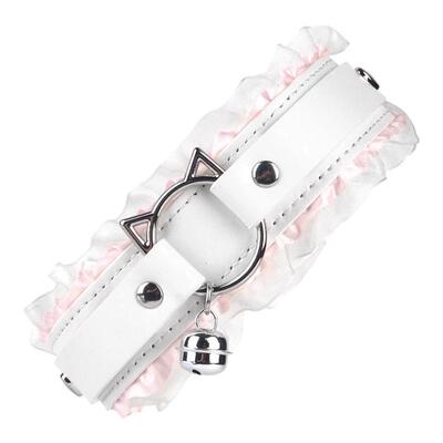 CHICCHOK原创牛皮项圈猫咪蕾丝