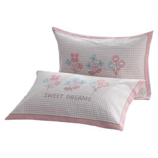 纯棉枕套1对装加大加厚纱布全棉枕头套透气吸汗单人成人枕芯内套