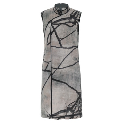 APOZi collection【衍生水墨】东方美学水墨旗袍修身显瘦提花上衣