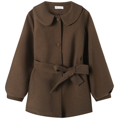 慕兔小香风娃娃领毛呢外套