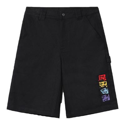李宁夏季新款男休闲短裤纯棉透气运动时尚米奇 五分裤AKSR537