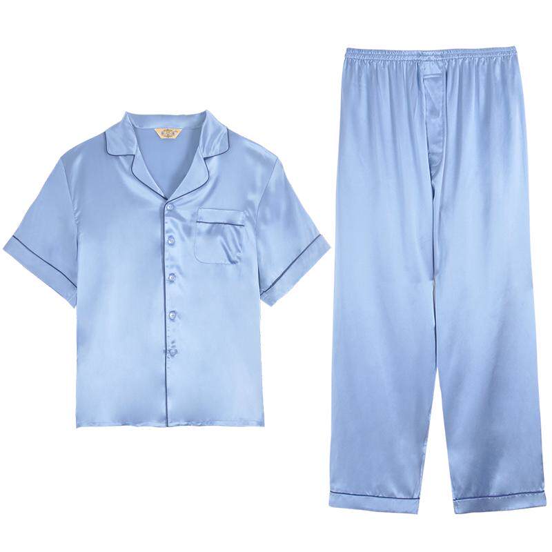 美标女士100%桑蚕丝家居服套装