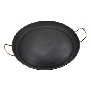 贵州烙锅烧烤专用烤盘土豆煎锅凹凸铁锅铁板烧烤肉老式罗锅一体锅