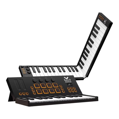 MIDIPLUS无线蓝牙折叠midi键盘控制器Vboard25电音编曲Vboard49