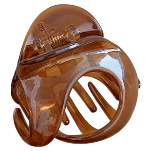 异形南瓜抓夹女高级感2025新款中号半扎发鲨鱼夹子头饰发夹后脑勺