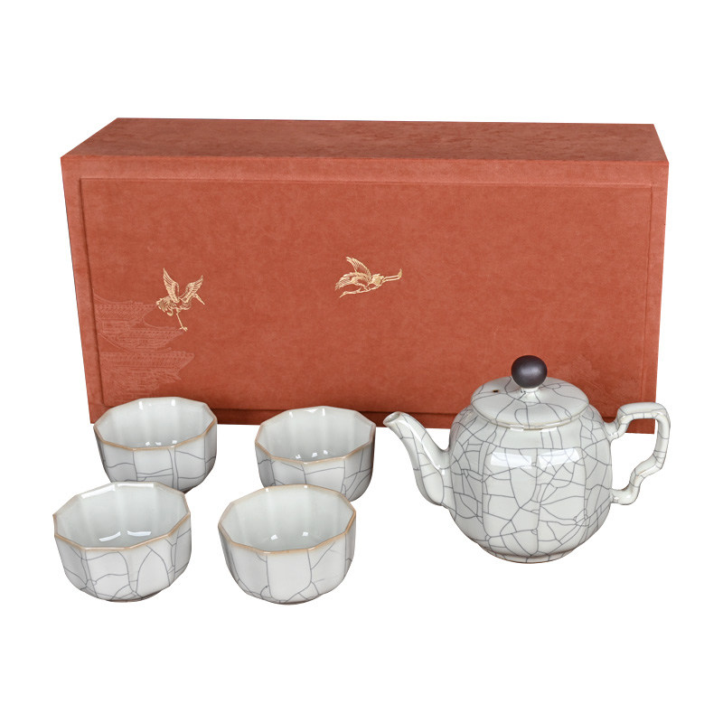 精品青瓷月白釉茶具小套装