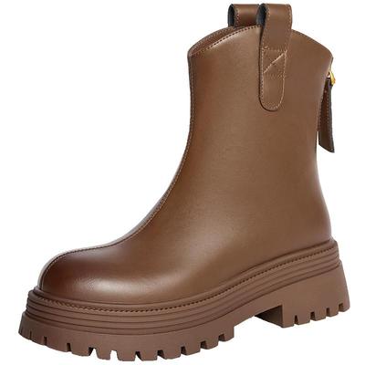 百丽小v靴女靴子冬季新