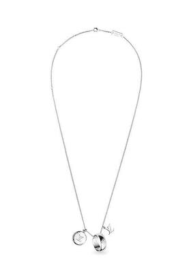 自营1h可退 欧洲直邮Louis Vuitton路易威登指环吊坠项链银色金属