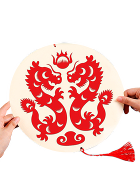 新年剪纸贴画送剪刀胶棒