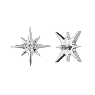 钛合金植入级北极星耳钉耳骨钉