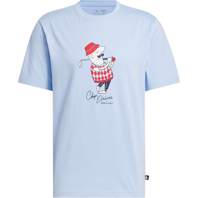 Adidas/阿迪达斯正品M CHIP CLASIC男士高尔夫图案短袖JJ4201