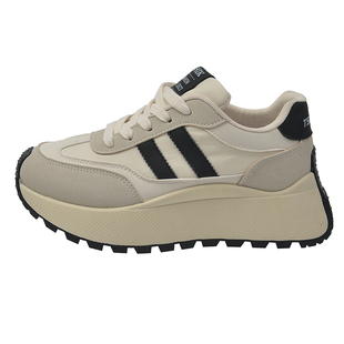 爆款显脚小厚底老爹鞋女春季百搭增高2026新款超火休闲运动阿甘鞋