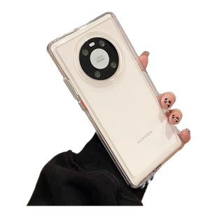 保护屏幕防摔太空壳适用华为mate60pro+手机壳mt80/70透明50e简约40/30全包Pura80/70防摔nova13荣耀300新款