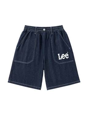 LeeKids童装男童短裤夏季青少年时尚帅气牛仔五分裤儿童纯棉裤子