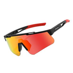 马拉松专业跑步眼镜偏光墨镜户外徒步登山近视运动护目防风太阳镜