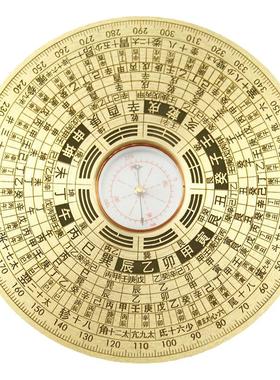 雕刻黄铜罗盘风水盘高精度