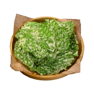 香酥翠叶新鲜桑叶小吃油炸餐饮酒店会所特色半成品私房菜年夜饭