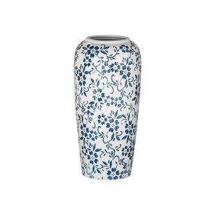 五代同堂黄金果花瓶中式复古年宵花冬青插花青花瓷五代果花器陶瓷