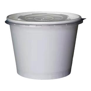 低价大号纸碗泡面桶快餐盒凉皮一次性碗早餐汤粉打包盒加厚带盖盒