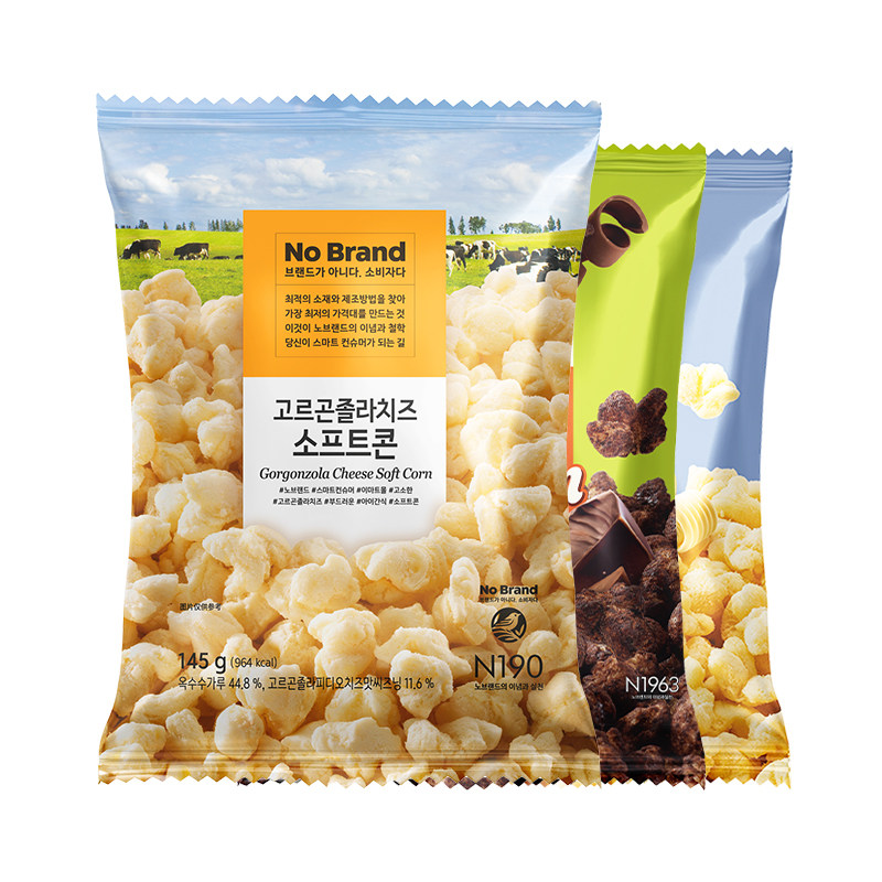 nobrand诺倍得韩国进口芝士玉米卷巧克力