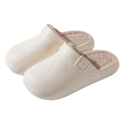 买一送一博肯棉拖鞋女秋冬防水