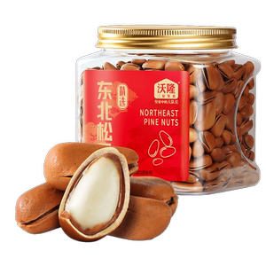 沃隆东北松子特级特大红松新货新鲜大果开口松子原味坚果炒货松籽