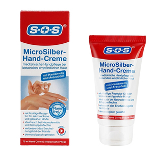 德国SOS微银护手霜滋润鱼鳞皮手部粗糙干燥起皮汗泡脱皮膏