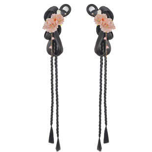 古风汉服假发一体式头饰盘发发髻麻花辫抓夹假发包全发丝古装造型