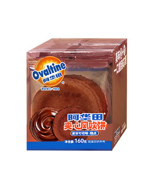 阿华田可可巧克力夹心薄脆饼干