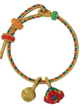 端午节五彩绳手链手绳五色小粽子