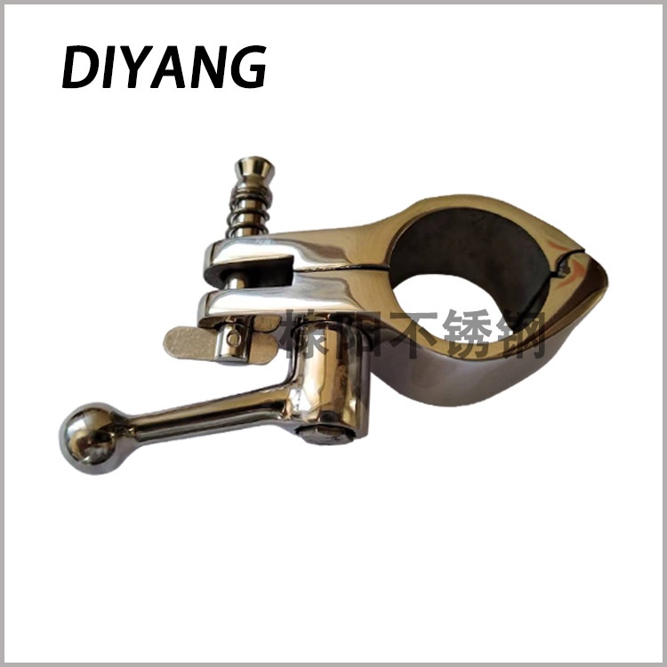 316不锈钢船用扳手管夹管卡 游艇遮阳篷管夹管箍 滑套量大优惠